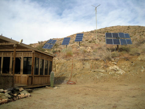 house with solar array
